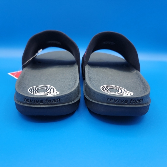 Nike OffCourt Clemson Tigers Slides Mens Size 11 Black Purple Orange Revive Foam - Picture 5 of 7